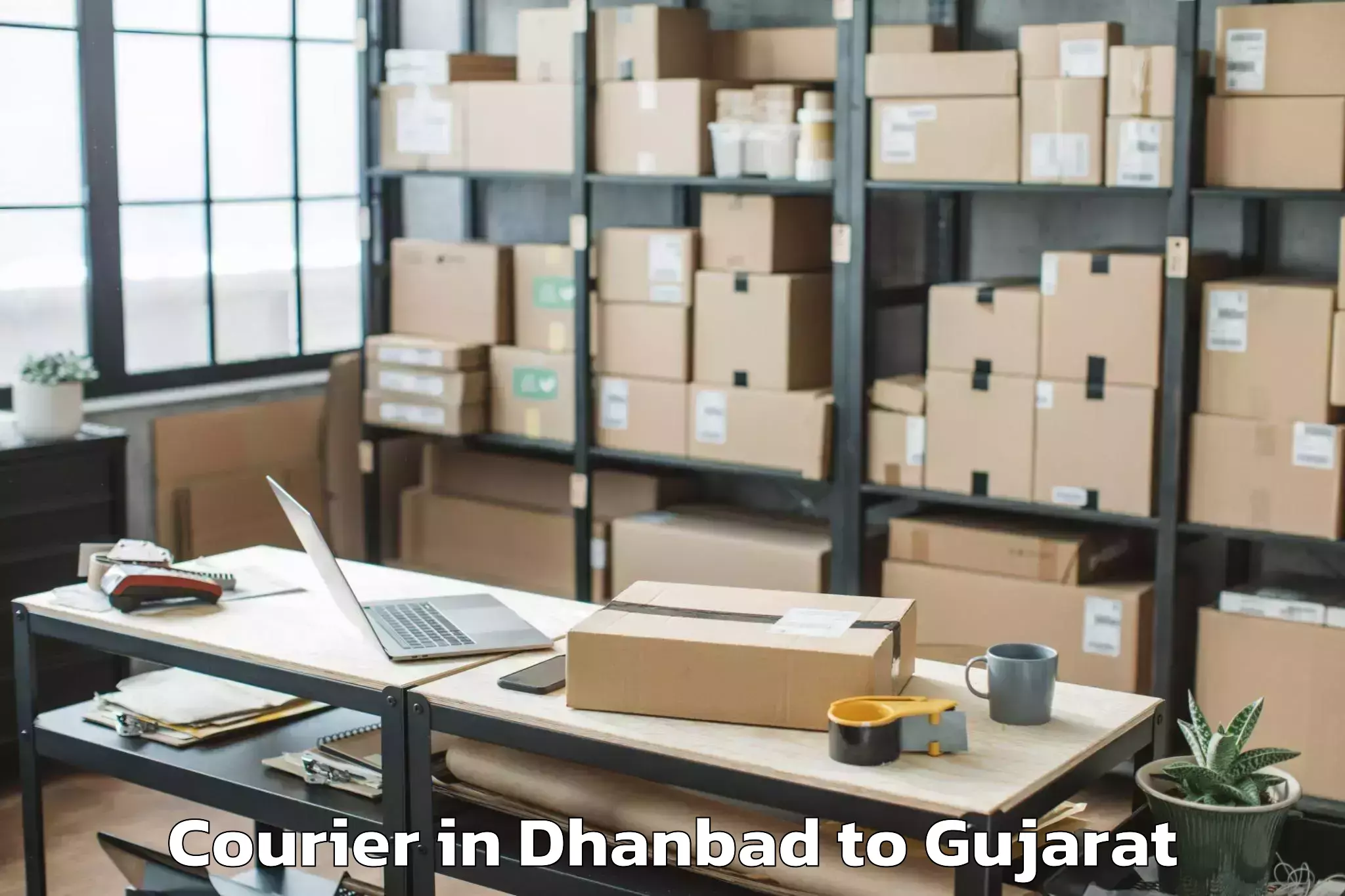 Trusted Dhanbad to Khambha Courier